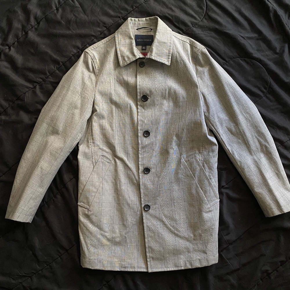 Banana Republic Button Up Grey Coat